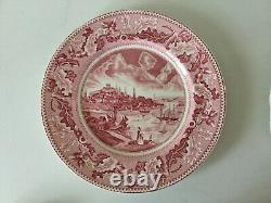 20 Pc Pink Red HISTORIC AMERICA Set for 4 Place Settings by Johnson Bros Vintage