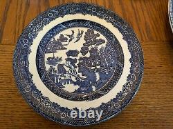 20 Piece Johnson Brothers England Blue Willow 4 Place Setting Ironstone EUC