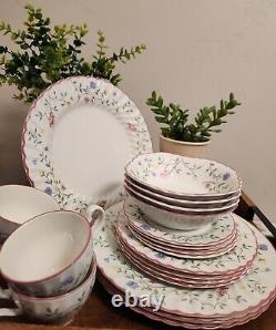20pc Johnson Brothers England SUMMER CHINTZ service/4 Plates, Bowls, Cups NEW