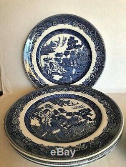 21 Pcs NEW VTG Authentic JOHNSON BROS 1940 Blue WILLOW DINNERWARE SET 4settings