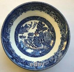 21 Pcs NEW VTG Authentic JOHNSON BROS 1940 Blue WILLOW DINNERWARE SET 4settings