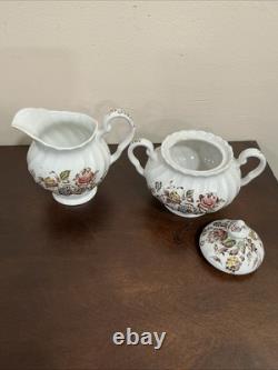 22 PC Staffordshire Bouquet Made In England By JOHNSON BROS