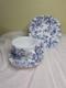 22 Pc Johnson Bros Old-bradbury-in-blue English Iconic Vintage Porcelain Set
