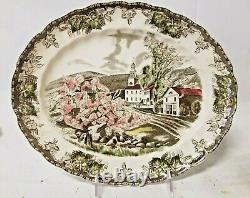 23 The Friendly Village & Country Life Johnson Bros Serving Tray Plates and More