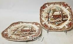 23 The Friendly Village & Country Life Johnson Bros Serving Tray Plates and More