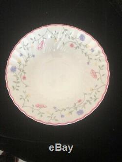 24 Pcs Plate Antique China Johnson Bros England Pink Roses Summer Chintz