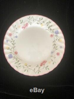 24 Pcs Plate Antique China Johnson Bros England Pink Roses Summer Chintz