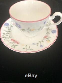 24 Pcs Plate Antique China Johnson Bros England Pink Roses Summer Chintz