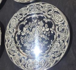 24 Pieces Vintage Johnson Bros Pareek Mirror Platinum Silver Luster Plates Cups
