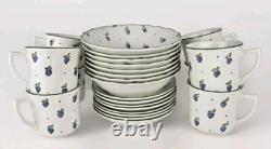 24pc Johnson Bros BERRIES 8-Cups & Saucers, 8-Coupe Cereal Bowls MINT RARE