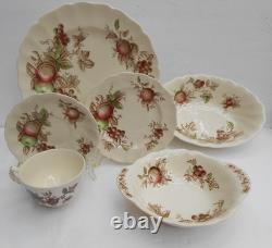 27 pc Johnson Bros England Harvest Time Dinner bread saucers plates cups bowls