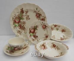 27 pc Johnson Bros England Harvest Time Dinner bread saucers plates cups bowls