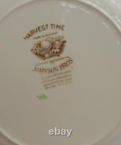 27 pc Johnson Bros England Harvest Time Dinner bread saucers plates cups bowls