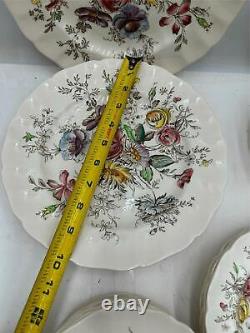 29 Pcs-johnson Bros-sheraton-floral-plates / Bowls-read