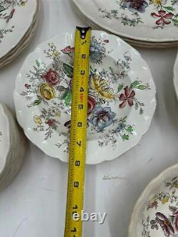 29 Pcs-johnson Bros-sheraton-floral-plates / Bowls-read