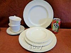 2 JONHSON BROTHERS RICHOMND WHITE 5 PIECE PLACE SETTINGS (Free Shipping)