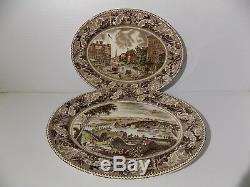 2 Johnson Brothers Historic America Multi Colored Serving Platters