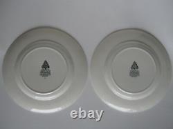 2 Johnson Brothers MERRY CHRISTMAS Dinner Plates- Hand Engraving England- MINT