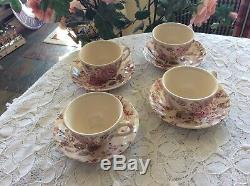 #2 Johnson Brothers Rose Chintz 20 Pieces Place Setting Service For 4 England