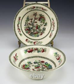 2pc Set Johnson Bros Indian Tree 8.5 Round Vegetable Bowls