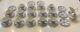 36 Piece Johnson Bros Indies Blue England Ironstone Tea Cup Creamer Sugar Bowl
