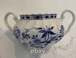 36 Piece Johnson Bros Indies Blue England Ironstone Tea Cup Creamer Sugar Bowl