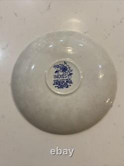 36 Piece Johnson Bros Indies Blue England Ironstone Tea Cup Creamer Sugar Bowl