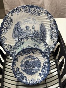 38 Piece Dish Set VTG Johnson Brothers Stoke on Trent Coaching Scenes England