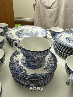 38 Piece Dish Set VTG Johnson Brothers Stoke on Trent Coaching Scenes England