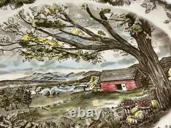 3 Different Oval Platters The Friendly Village Johnson Brothers Covered Bridge