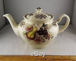 3 Pcs. Johnson Brothers English China Windsor Fruit Teapot, Creamer, Gravy