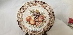 (3)Vtg. Windsor Ware HARVEST Fruit Dinner Plates by Johnson Bros England 10 3/4