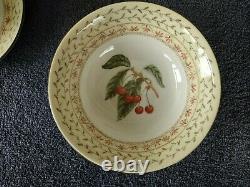 40 Pieces Johnson Brothers Fruit Sampler Dinner, Salad Plates, Bowls, Cups & Sau