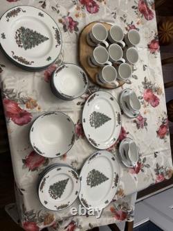 42 Piece Victorian Christmas by Johnson Bros. Dish & Cup Set