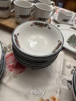 42 Piece Victorian Christmas by Johnson Bros. Dish & Cup Set