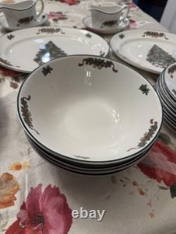 42 Piece Victorian Christmas by Johnson Bros. Dish & Cup Set