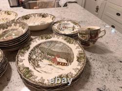 42 pc Vintage Estate Set-The Friendly Village Made in England by Johnson Bros