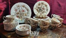 44 Pc Johnson Brothers Staffordshire Bouquet Just 6 Pieces Short Of 8 Settings