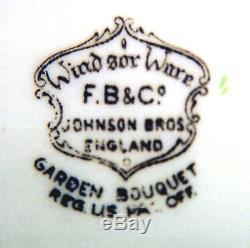 44-pcs (or Less) Of Johnson Brothers Garden Bouquet Pattern Fine English China