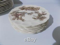 48 Pcs. Vintage 1960's Johnson Brothers The Old Mill China