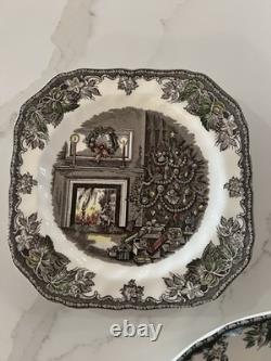 4 3 Piece Place Settings Johnson Brothers Friendly Village Christmas Holiday