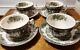 4 Johnson Bros 5.5 Saucers & 4 Cups With Handles Friendly Village, Ice House