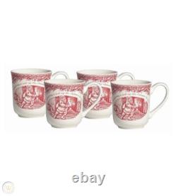 4 Johnson Bros Brothers Twas The Night Before Christmas Coffee Mugs New