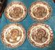 4 Johnson Bros His Majesty Dinner Plates England Turkey Thanksgiving 10.5