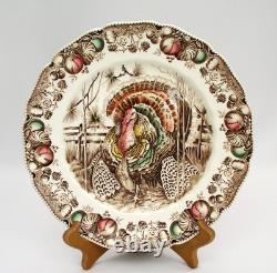 (4) Johnson Brothers His Majesty Turkey 10 5/8 Dinner Plates Excellent Cond