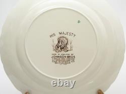 (4) Johnson Brothers His Majesty Turkey 10 5/8 Dinner Plates Excellent Cond