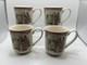 4 Johnson Brothers Santa Christmas 9oz Coffee Mugs Pink Old Britain Castles Bros
