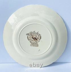 4 Johnson Brothers Windsor Ware Dinner Plates Wild Turkey Native American READ