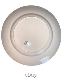 4 Mirrored Johnson Bros England Pareek Silver Platinum Luster Dinner Plates