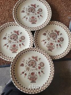 4 Piece Staffordshire Old Granite Made In England By Johnson Bros Hand Engraved